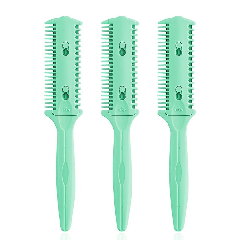 3 Pack Haircut Razor Comb- Double Sided Razor